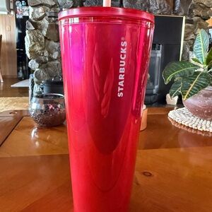 Starbucks Pink Metallic Tumbler